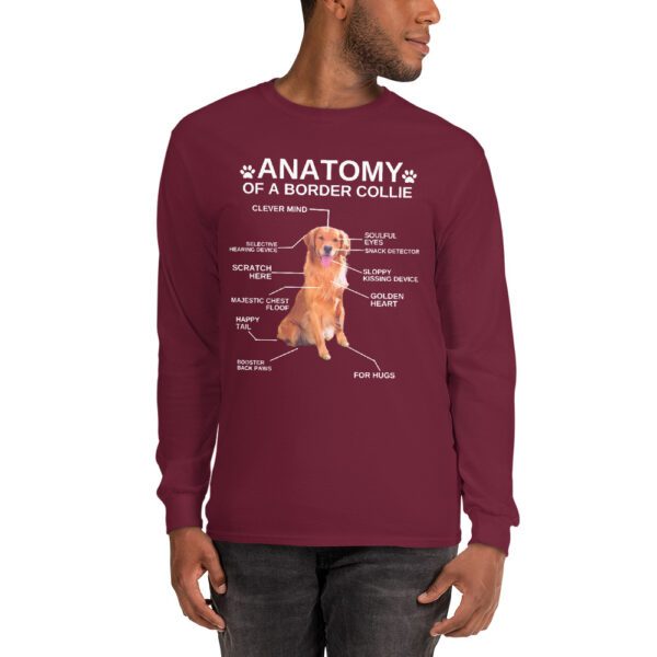 Funny Anatomy Retriever Dog Lover Long Sleeve Shirt - Image 4
