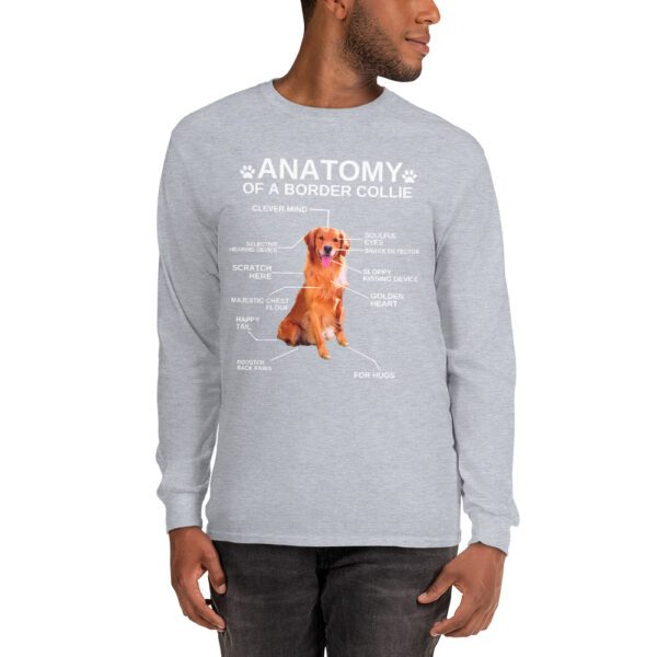 Funny Anatomy Retriever Dog Lover Long Sleeve Shirt - Image 6