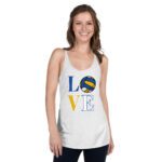 volley ball Women's Racerback Tank
