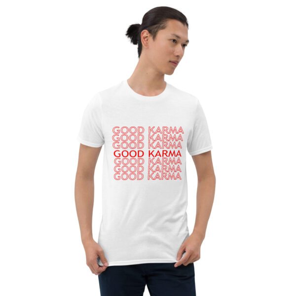 Good Karma T-Shirt | Wecrashed | Anne Hathaway | Rebekah Neumann | Good Karma Anne Hathaway ShirtT-Shirt - Image 5