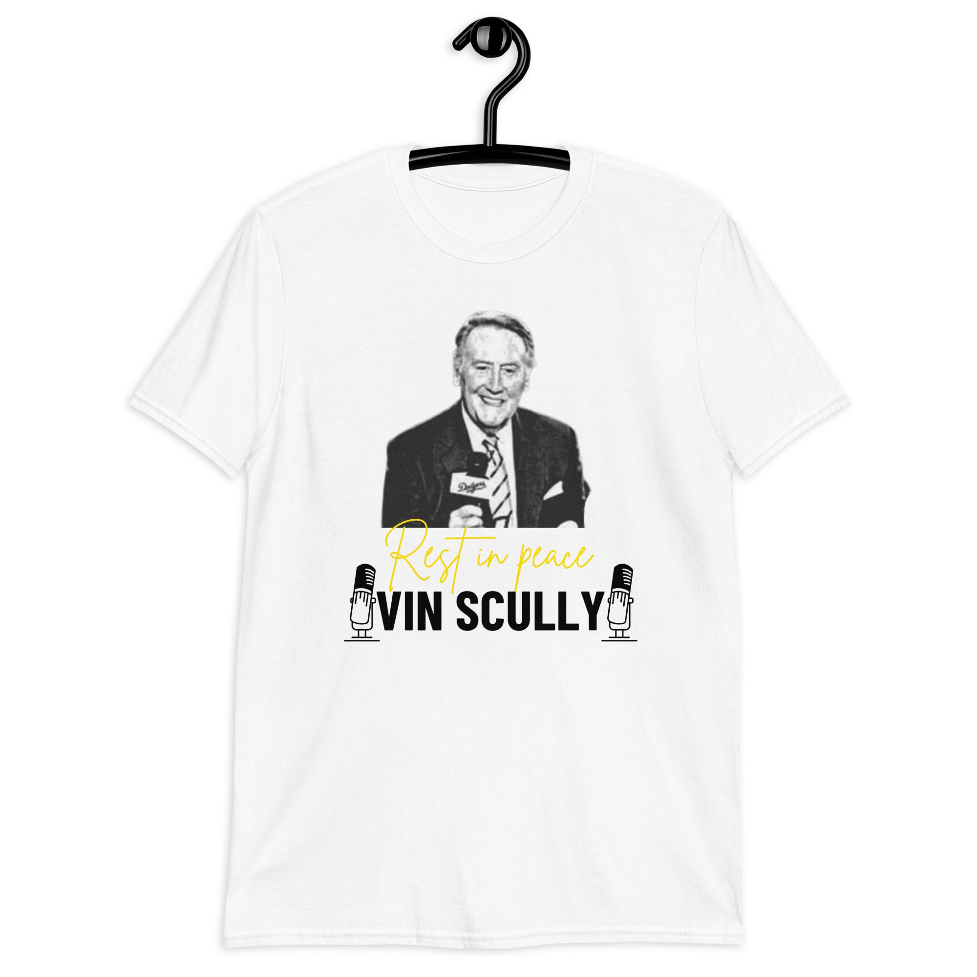 The Call - Vin Scully  Tees, Vin scully, Grey tee