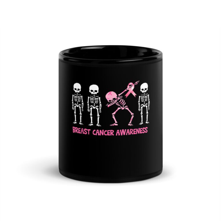 In October We Wear Pink Leopard Breast Cancer Awareness  Mug - Image 3