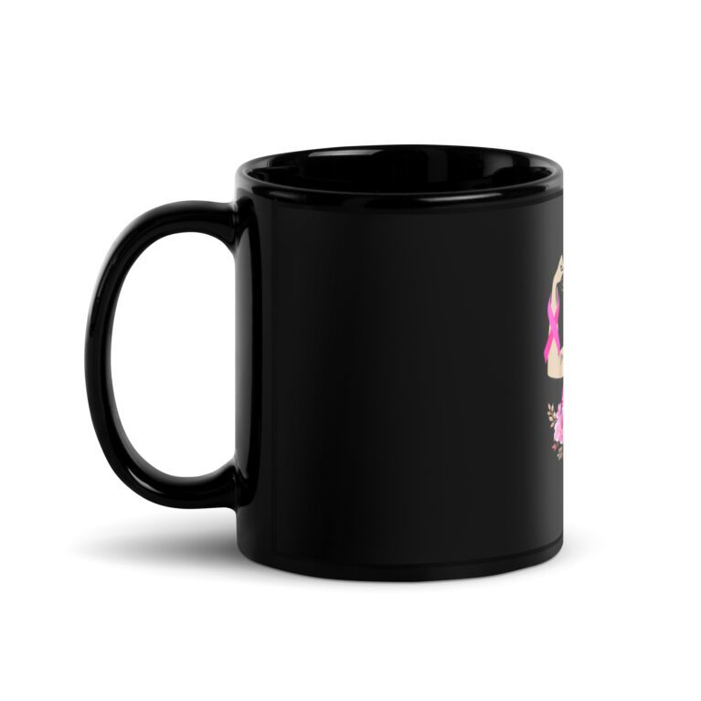 In October We Wear Pink Leopard Breast Cancer Awareness  Mug - Image 3