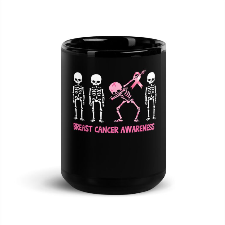 In October We Wear Pink Leopard Breast Cancer Awareness  Mug - Image 6