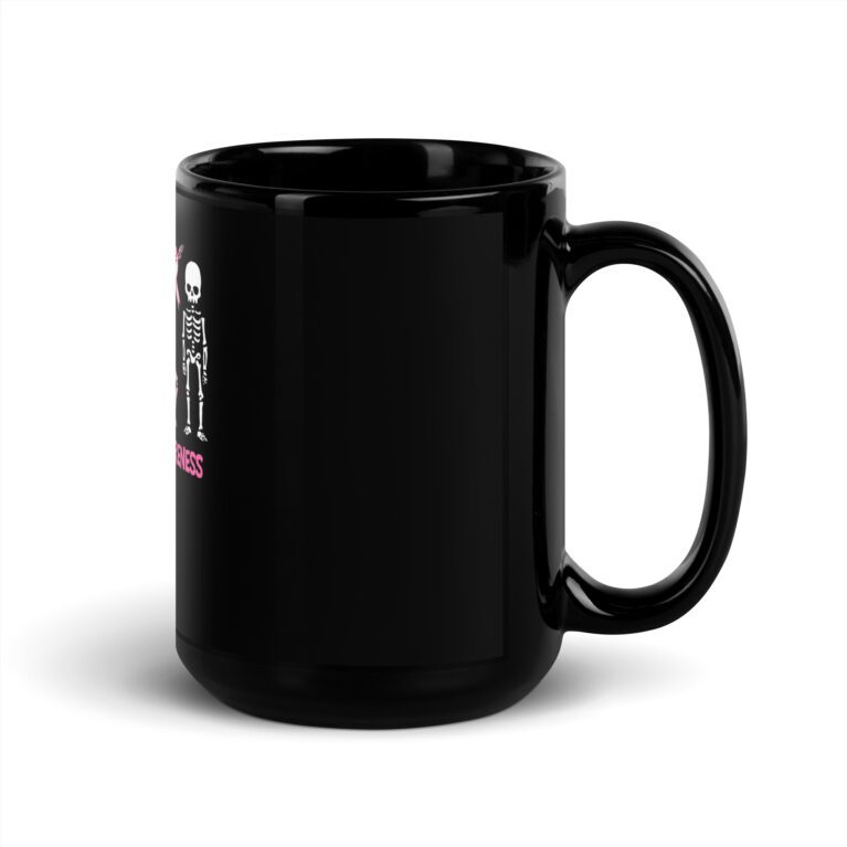 In October We Wear Pink Leopard Breast Cancer Awareness  Mug - Image 5