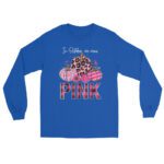 In October We Wear Pink Ribbon Leopard Pumpkin Breast Cancer  Long Sleeve Shirt
