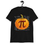 Funny Pumpkin Pie Math Nerd Turkey Halloween Design Thanksgiving T-Shirt.