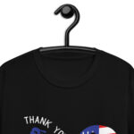 Funny Thank You Veterans Day American Flag Heart Military Army T-Shirt!