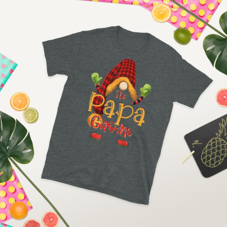 Funny Papa gnome christmas pajamas matching family group T-Shirt. - Image 6