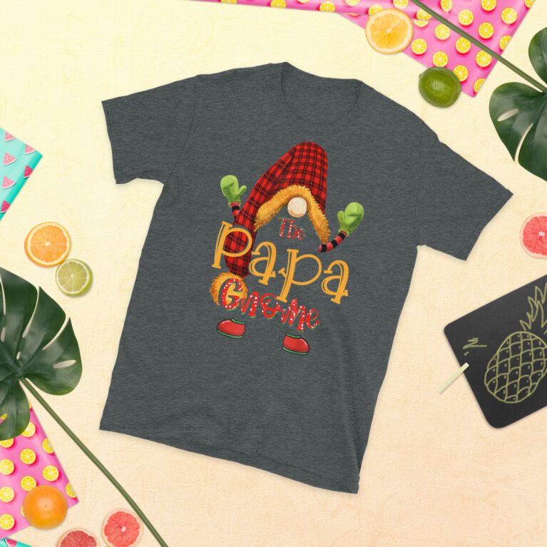 Funny Papa gnome christmas pajamas matching family group T-Shirt. - Image 5