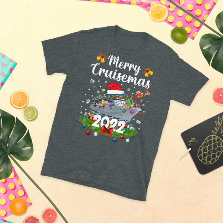 Funny Merry Cruisemas 2022 Family Cruise Christmas Funny Boat Trip T-Shirt . - Image 5