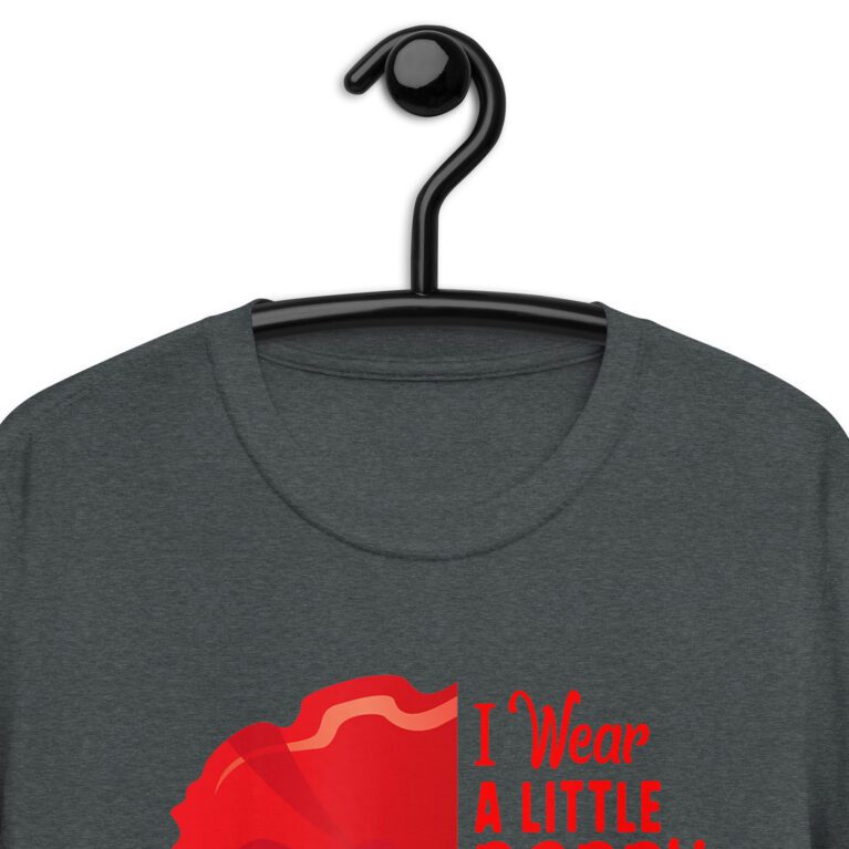 Funny Veterans Day Lest We Forget Red Poppy Flower USA Memorial T-Shirt! - Image 6