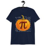 Funny Pumpkin Pie Math Nerd Turkey Halloween Design Thanksgiving T-Shirt.
