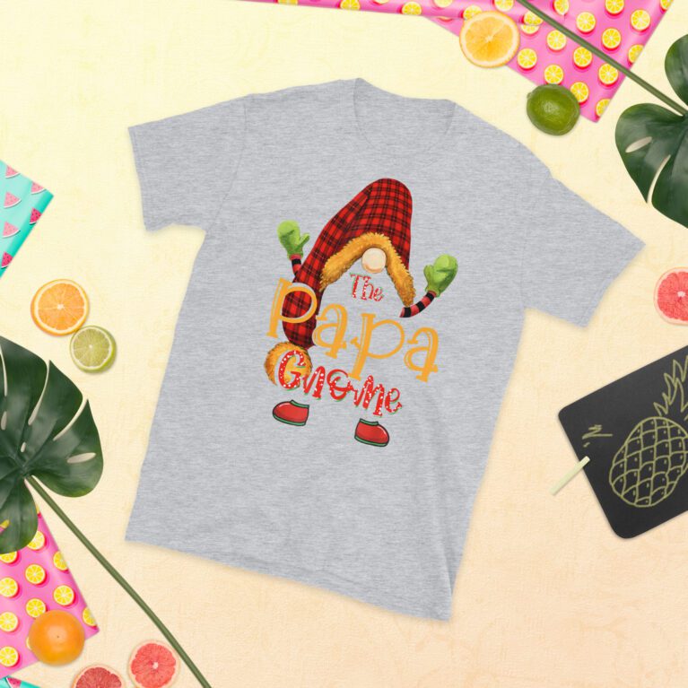 Funny Papa gnome christmas pajamas matching family group T-Shirt. - Image 7