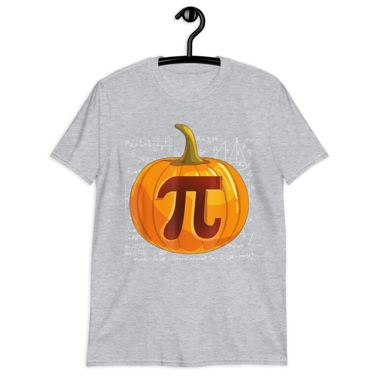 Funny Pumpkin Pie Math Nerd Turkey Halloween Design Thanksgiving T-Shirt. - Image 7