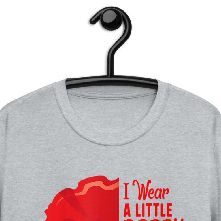 Funny Veterans Day Lest We Forget Red Poppy Flower USA Memorial T-Shirt! - Image 8