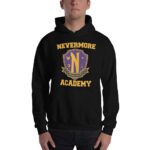 Nevermore Academy Hoodie | Wednesday Shirt | Edgar Allan Poe | Raven | Nevermore Academy Costume Unisex Hoodie