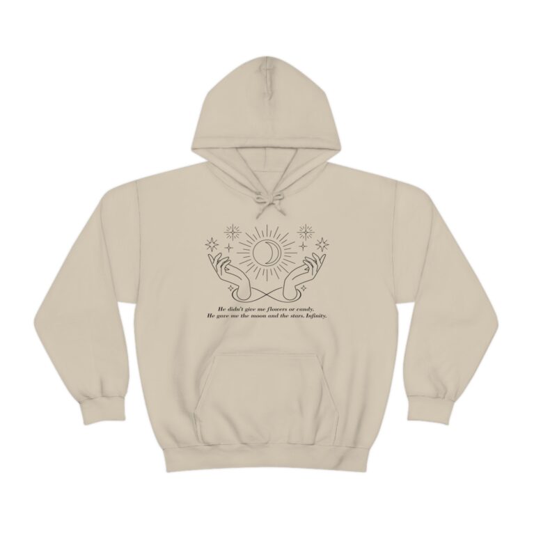 He gave me the moon and the stars infinity hoodie | Belly and Conrad Infinity Quote - Image 7