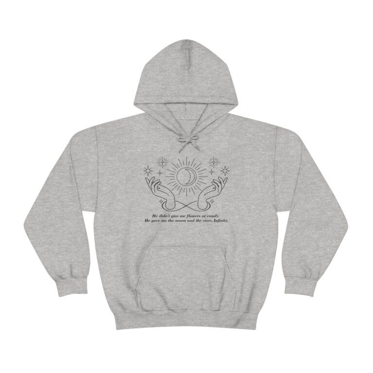 He gave me the moon and the stars infinity hoodie | Belly and Conrad Infinity Quote - Image 6