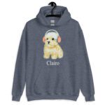 Clairo dog hoodie - Clairo dog with headphones puppy Unisex Hoodie