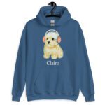 Clairo dog hoodie - Clairo dog with headphones puppy Unisex Hoodie