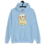 Clairo dog hoodie - Clairo dog with headphones puppy Unisex Hoodie