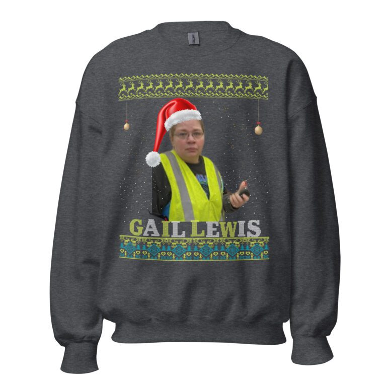 Gail lewis christmas jumper Unisex Sweatshirt - Image 8