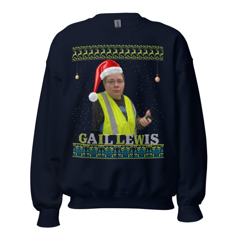 Gail lewis christmas jumper Unisex Sweatshirt - Image 4