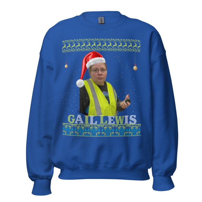 Gail lewis christmas jumper Unisex Sweatshirt - Image 10