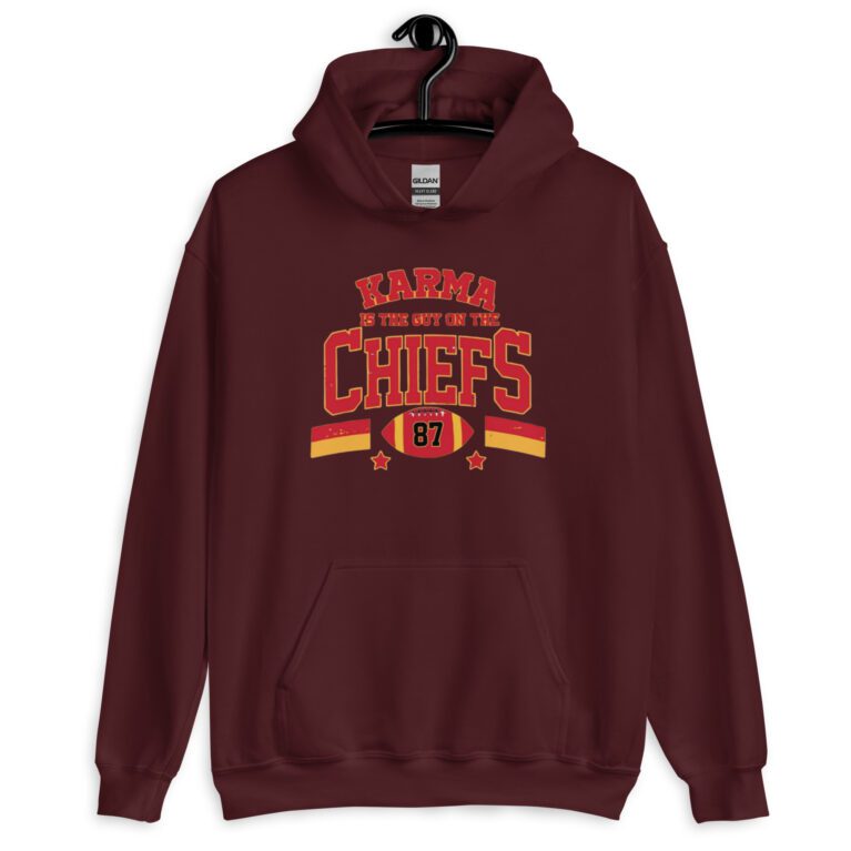 Go Taylor's Boyfriend Hoodie, Chiefs Shirt for Women, Chiefs Fan Hoodie, Swift Hoodie, Taylor Shirt Unisex Hoodie - Image 3