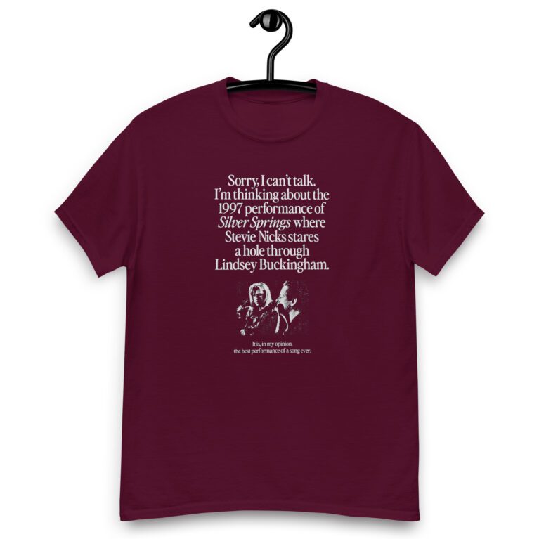 I'm Thinking About The 1997 Performance of Silver Springs Shirt, Nicks and Buckingham Shirt, Fleetwood Mac Shirt, The Dance, Music Shirt - Image 2