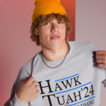 Hawk Tuah 24 hat Spit on that Thang hawk tuah hat |Hawk Tuah 24 if she dont hawk tuah Unisex Sweatshirt