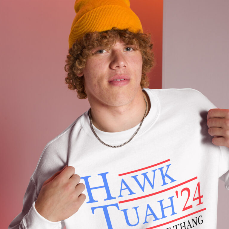 Hawk Tuah 24 hat Spit on that Thang hawk tuah hat |Hawk Tuah 24 if she dont hawk tuah Sweatshirt - Image 2