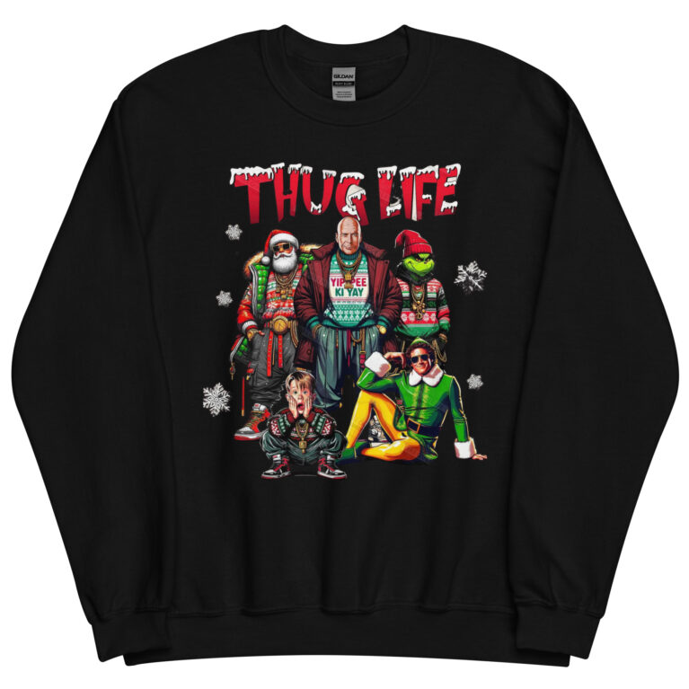 Thug Life Christmas Friends Sweatshirt - Image 2