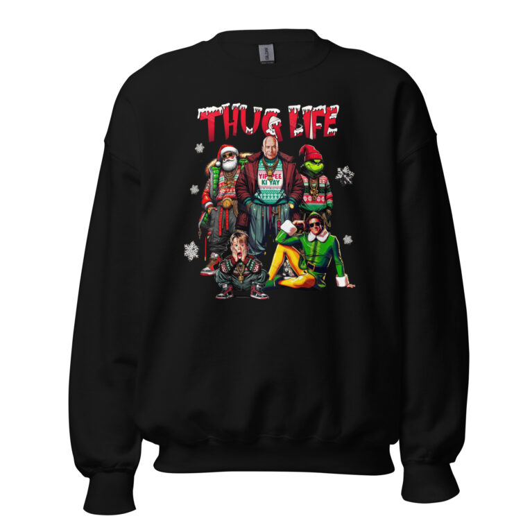 Thug Life Christmas Friends Sweatshirt - Image 3
