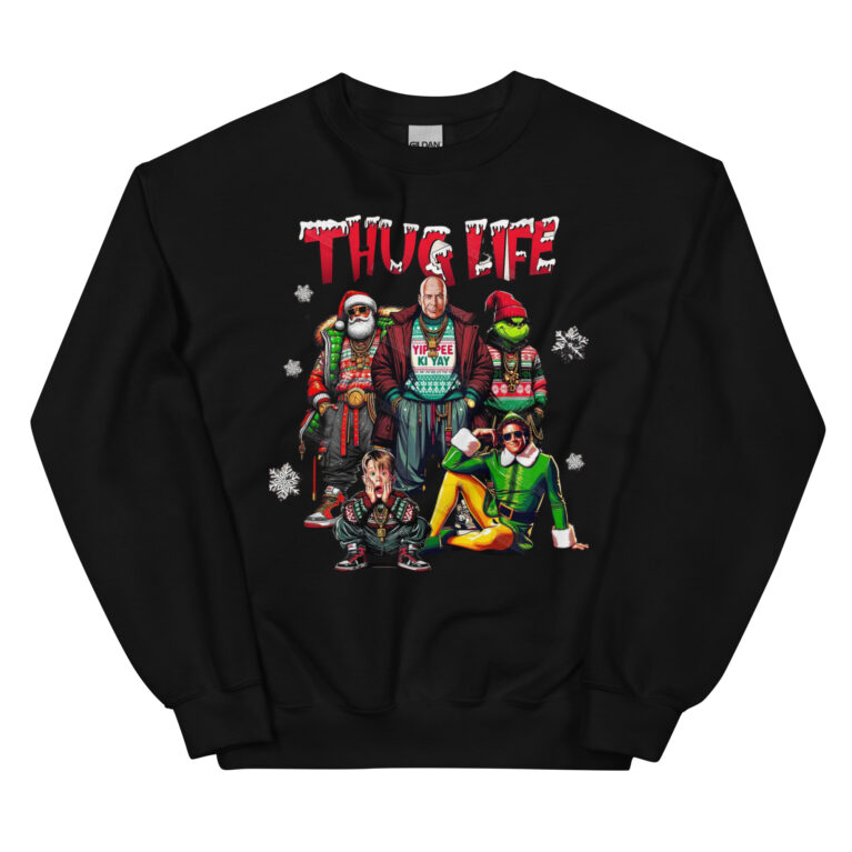 Thug Life Christmas Friends Sweatshirt - Image 4
