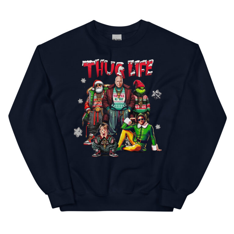 Thug Life Christmas Friends Sweatshirt - Image 5