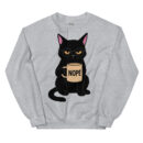 Nope Not Today Cat Sweatshirt – Cute Black Cat Mom Tee for Women