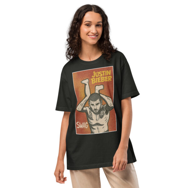 Justin Bieber SWAG Vintage Style Fan Unisex oversized t-shirt - Image 2