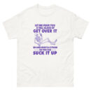 Skeleton 'Get Over It' Unisex Classic Tee – Funny Sarcastic T-Shirt (Gildan 5000)