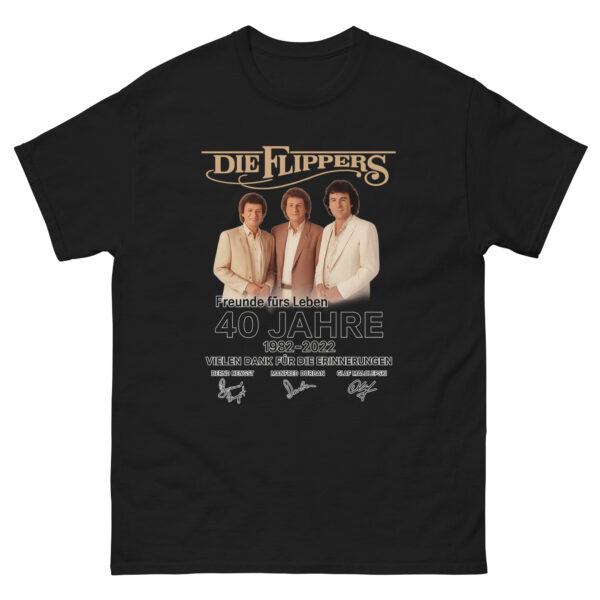 Die Flippers – 40 Jahre Jubiläum Shirt - Image 2