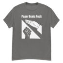 Paper Beats Rock Funny Hand Game T-Shirt