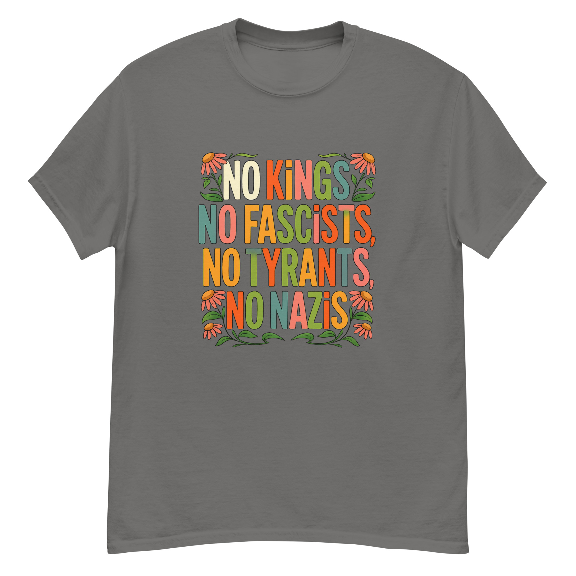 No Kings No Fascists No Tyrants No Nazis T-Shirts - Image 3