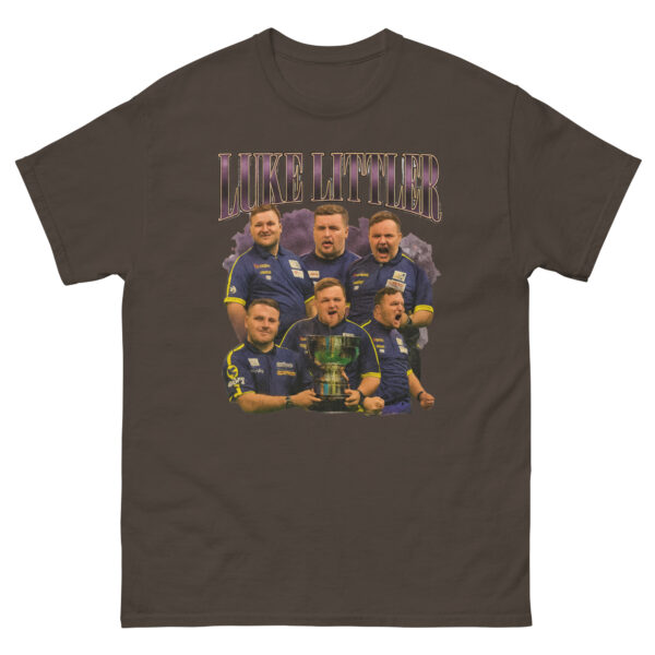 Luke Littler Darts Champion Vintage Graphic Tee - Image 5