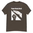 Paper Beats Rock Funny Hand Game T-Shirt