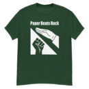 Paper Beats Rock Funny Hand Game T-Shirt