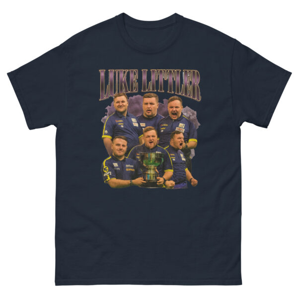 Luke Littler Darts Champion Vintage Graphic Tee - Image 2