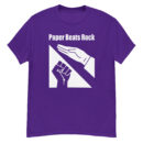 Paper Beats Rock Funny Hand Game T-Shirt