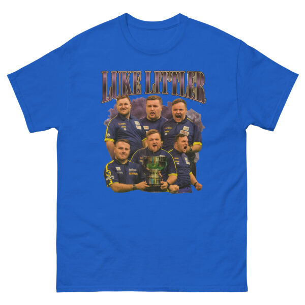 Luke Littler Darts Champion Vintage Graphic Tee - Image 6