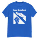 Paper Beats Rock Funny Hand Game T-Shirt